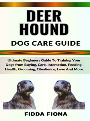 cover image of DEERHOUND DOG CARE GUIDE